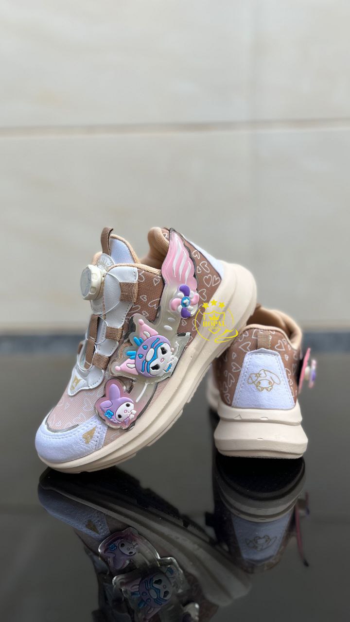 کتونی دخترانه کرومی چراغدار